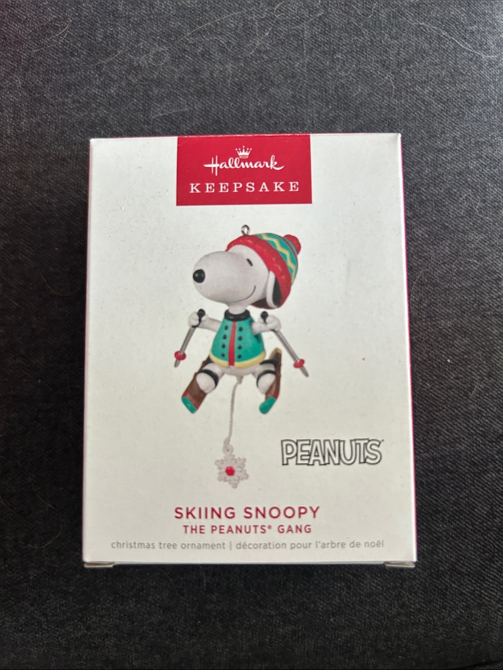 Hallmark Skiing Snoopy Ornament 2022. New in box.